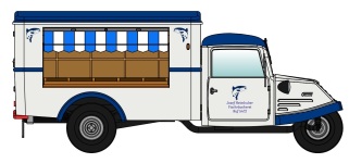 NPE Modellbau NA88183 - H0 Goliath GD 750 Markstandwagen München